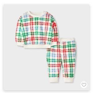 Cat & Jack Shearling Top & Bottom Set